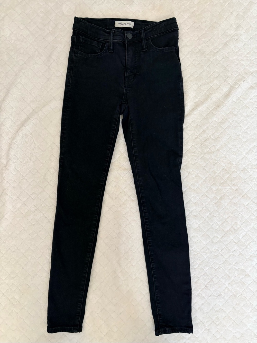 Madewell Roadtripper Skinny Jeans Bennett Black Size 24